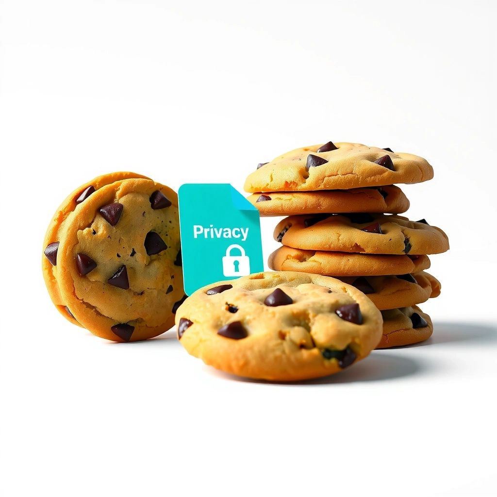 Cookie Illustration - Kleine Textdateien für bessere Website-Erfahrung