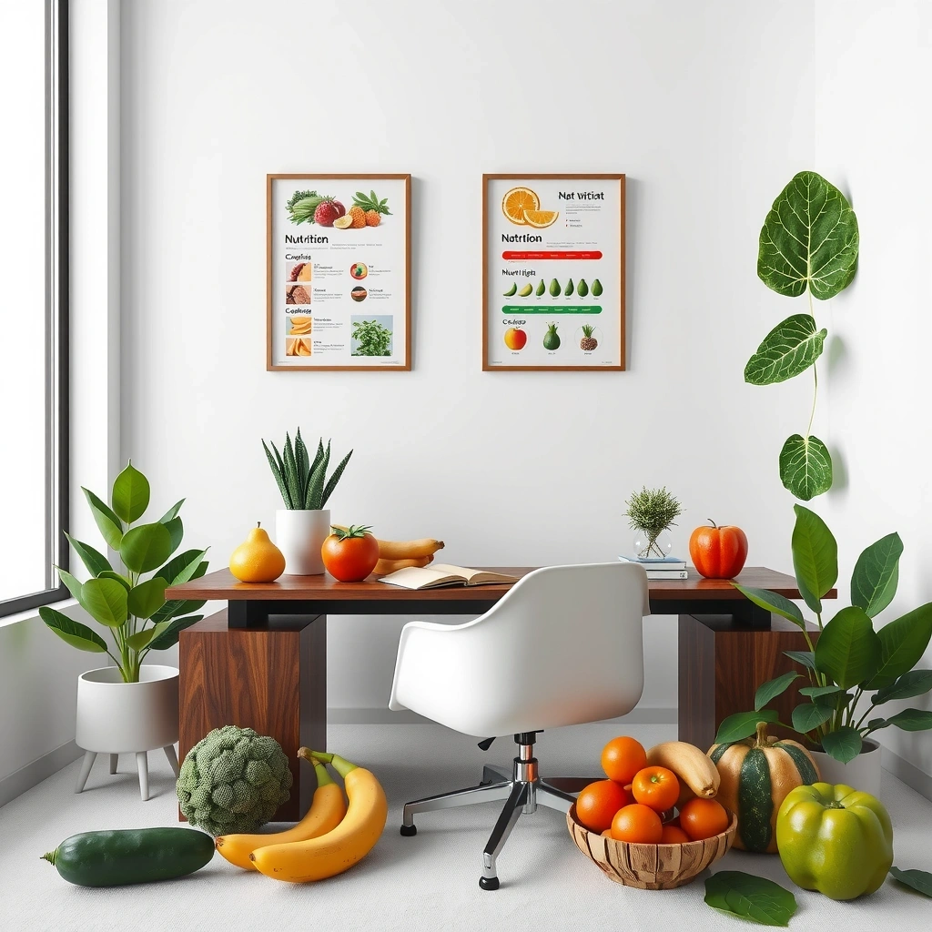 Professional nutrition consultation in modern office